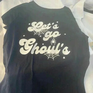 122. “Let’s go Ghouls” Girls Graphic Tee, size S